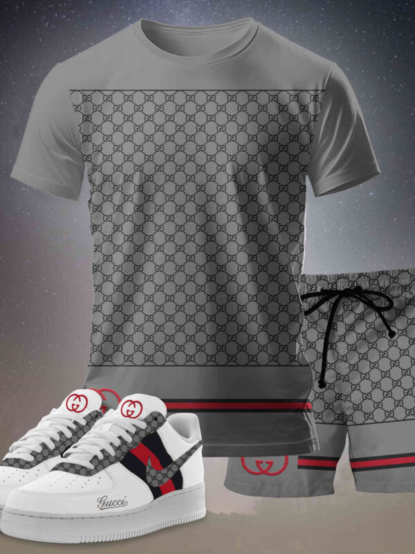 New 2025 – Set G Tracksuit  Air Force 1 & T-shirt & Shorts – chic260401