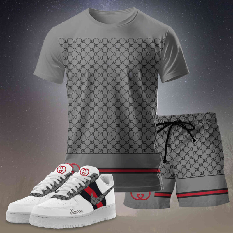 New 2025 – Set G Tracksuit  Air Force 1 & T-shirt & Shorts – chic260401