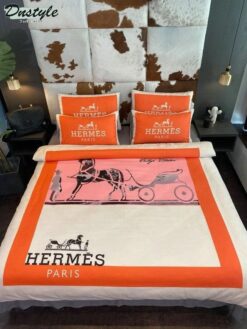Hermes Limited Luxury Brand Bedding Set Home Decor – Max010139
