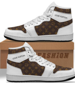 L.V High Air Jordan 1 Sneakers Shoes Hot 2023 Gifts Unisex -B9G-Max06605