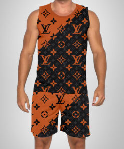 New 2025 – L Luxury Brand Premium Tanktop & Shorts Outfit For Men -Max012577
