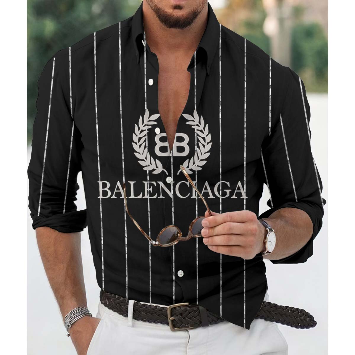 Men’s Long Sleeves Button Down Shirts -TDA002066