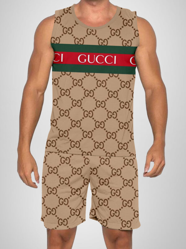 New 2025 -G Luxury Brand Premium Tanktop & Shorts Outfit For Men -Max012612