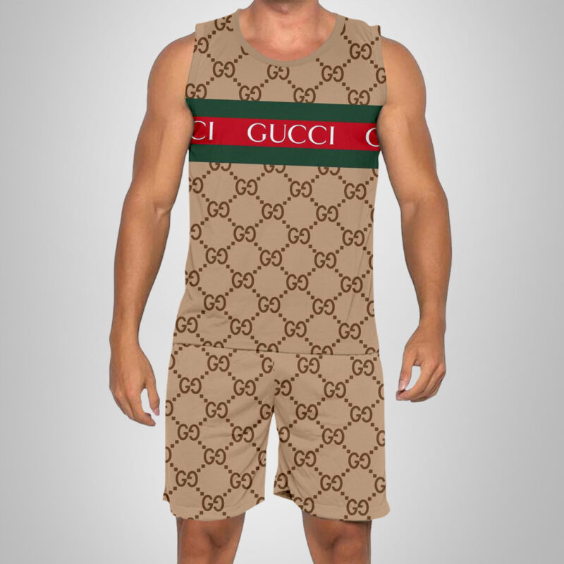 New 2025 -G Luxury Brand Premium Tanktop & Shorts Outfit For Men -Max012612