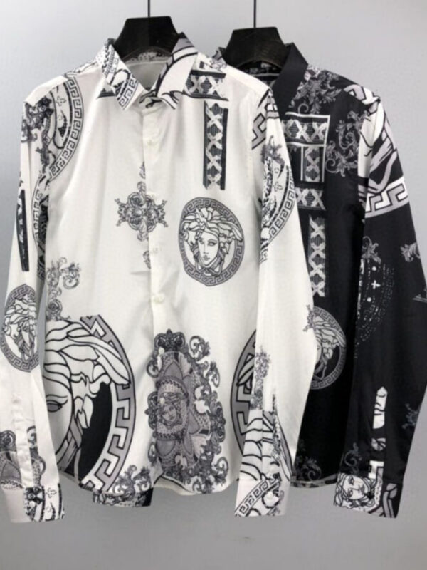 (Black & White)Limited Editions Perfect Long Sleeve Shirt Max-00316