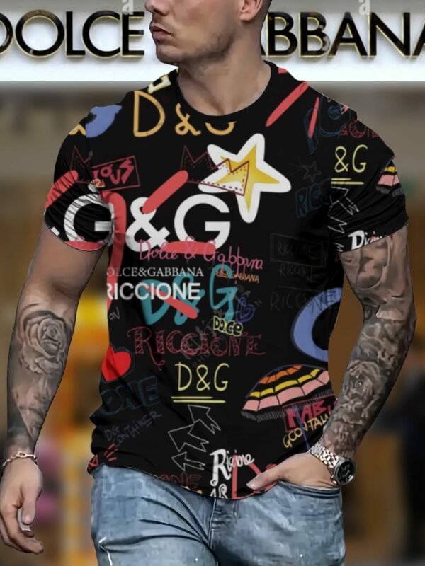 New 2025 – D Luxury Brand Premium T-Shirt Outfit For Men – Max012446