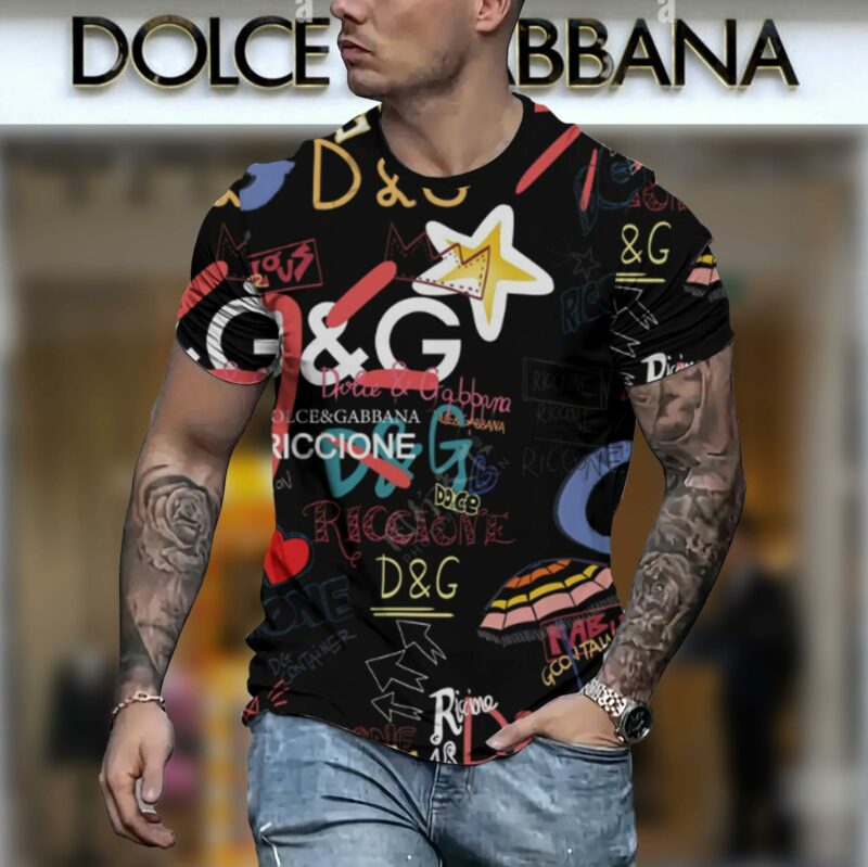 New 2025 – D Luxury Brand Premium T-Shirt Outfit For Men – Max012446
