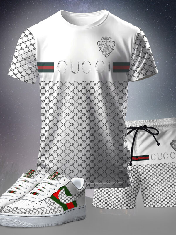 New 2025 – Set G Tracksuit  Air Force 1 & T-shirt & Shorts – CHIC110402