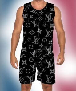 New 2025 – L Luxury Brand Premium Tanktop & Shorts Outfit For Men -Max012557