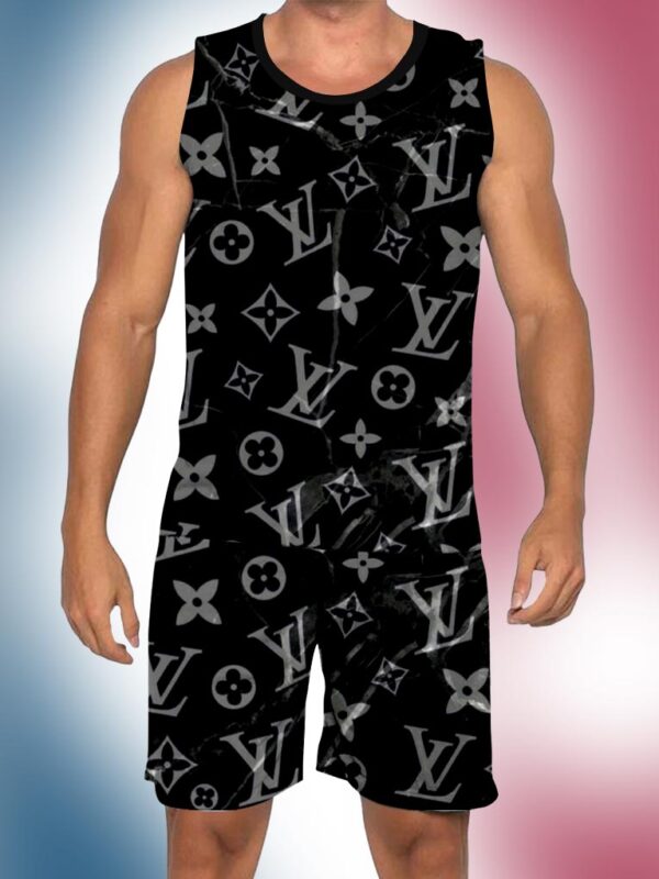 New 2025 – L Luxury Brand Premium Tanktop & Shorts Outfit For Men -Max012557