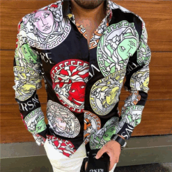 V -Luxury Long Sleeve Shirt CCY Max-Max07245