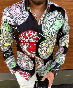 V -Luxury Long Sleeve Shirt CCY Max-Max07245