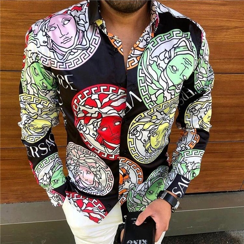 V -Luxury Long Sleeve Shirt CCY Max-Max07245