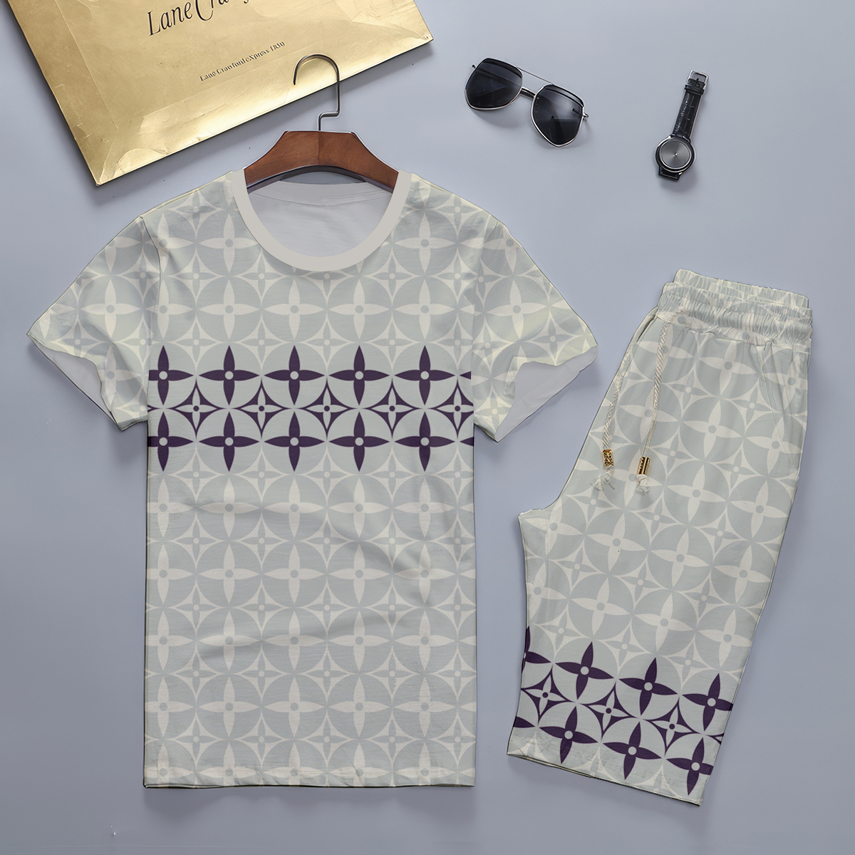 2025 – Set L  Tracksuit T-shirt & Shorts – Max240509159