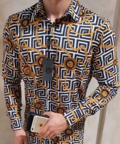 V -Luxury Long Sleeve Shirt CCY Max-Max07229