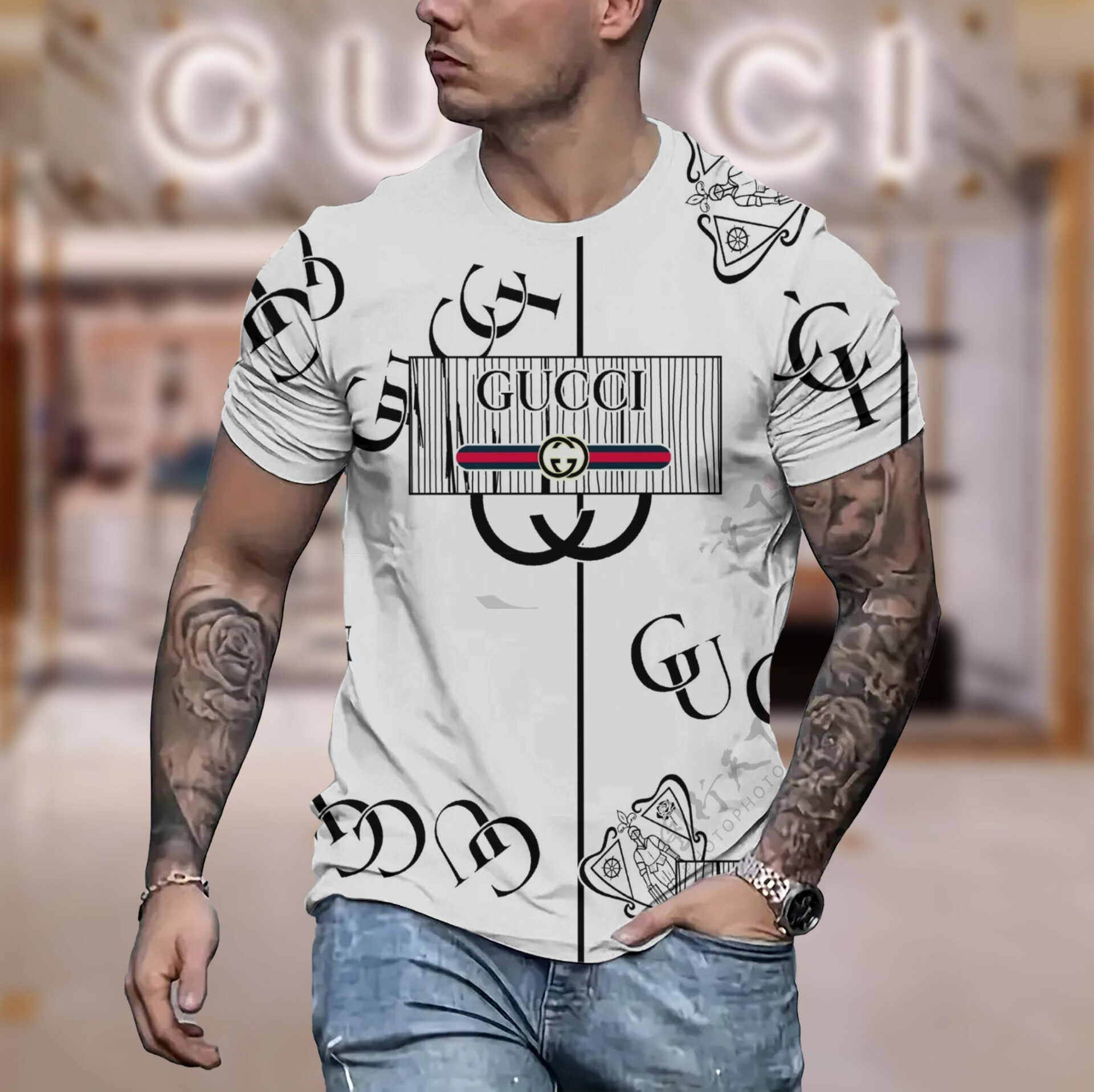 New 2025-  G  Luxury  Brand Premium T-Shirt Outfit For Men Women – Max011613