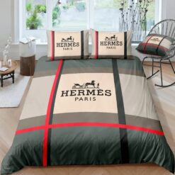 Hermes Limited Luxury Brand Bedding Set Home Decor – Max010058