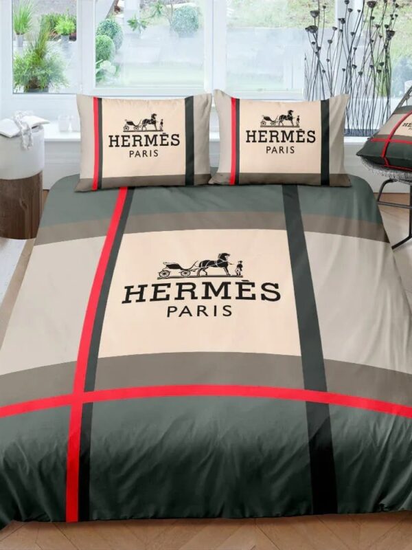 Hermes Limited Luxury Brand Bedding Set Home Decor – Max010058