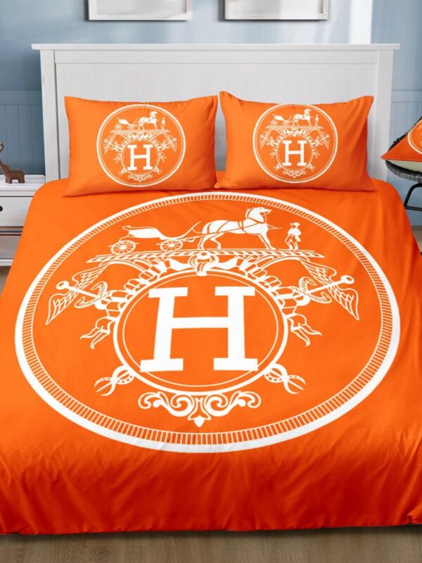 Hermes Limited Luxury Brand Bedding Set Home Decor – Max010098