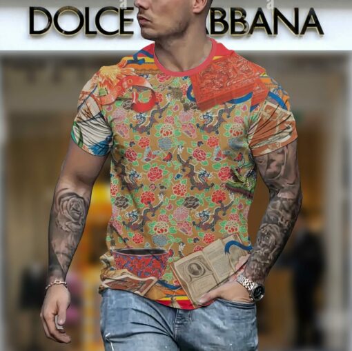 New 2025 – D Luxury Brand Premium T-Shirt Outfit For Men – Max012449