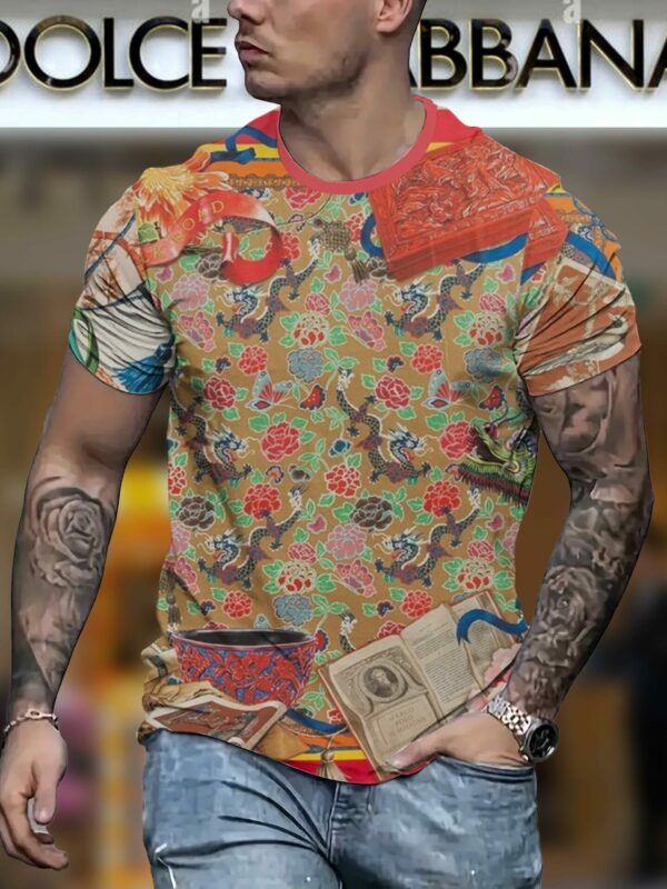 New 2025 – D Luxury Brand Premium T-Shirt Outfit For Men – Max012449