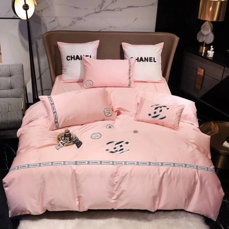 Chanel Premium Fashion Limited Luxury Brand Bedding Set Home Decor -Min00432