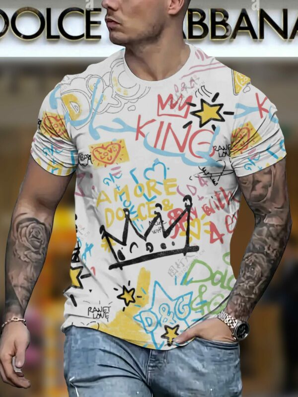 New 2025 – D Luxury Brand Premium T-Shirt Outfit For Men – Max012439