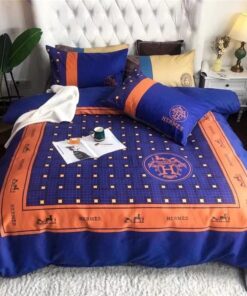 Hermes Limited Luxury Brand Bedding Set Home Decor – Max010092