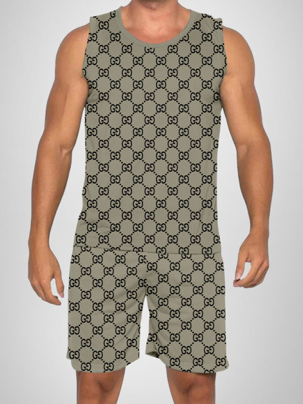 New 2025 -G Luxury Brand Premium Tanktop & Shorts Outfit For Men -Max012623