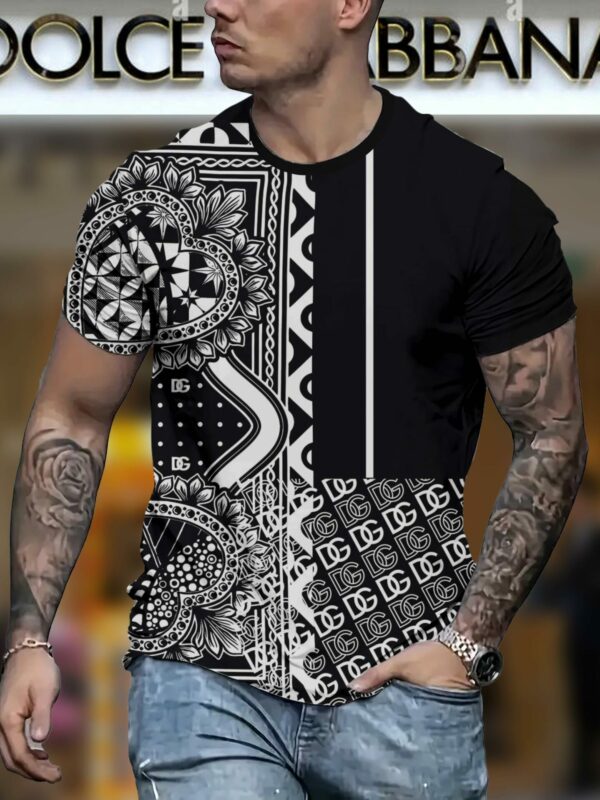 New 2025 – D Luxury Brand Premium T-Shirt Outfit For Men – Max012417