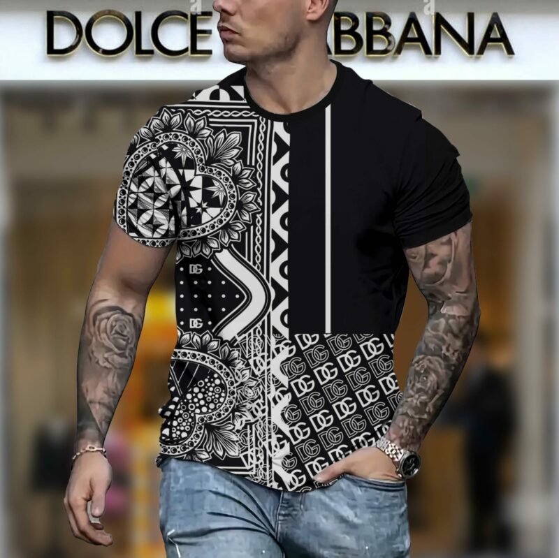 New 2025 – D Luxury Brand Premium T-Shirt Outfit For Men – Max012417