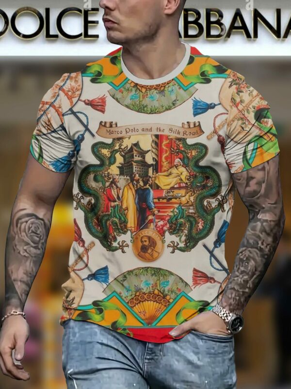 New 2025 – D Luxury Brand Premium T-Shirt Outfit For Men – Max012448