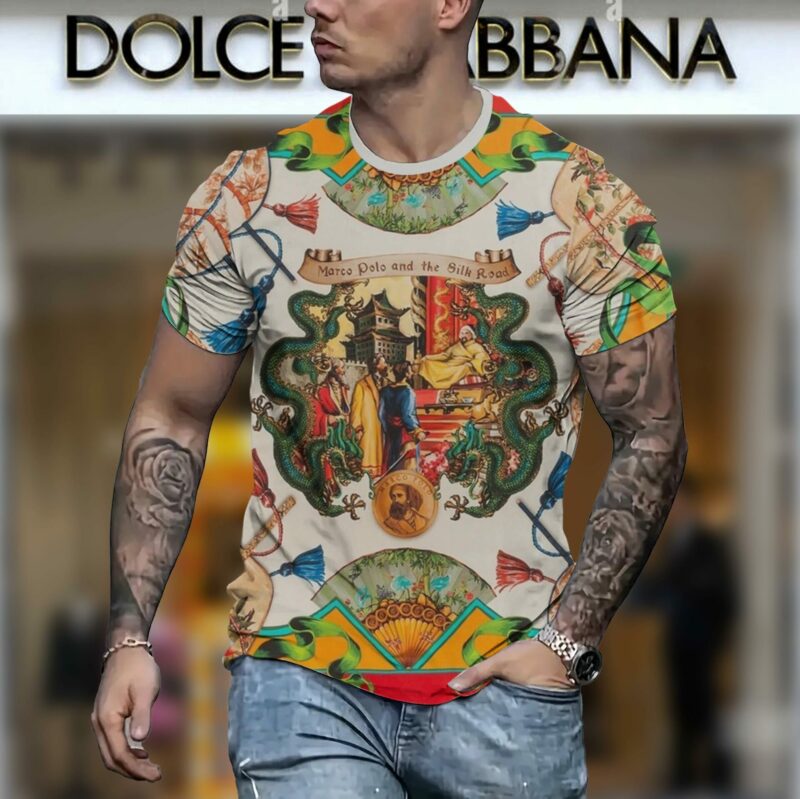 New 2025 – D Luxury Brand Premium T-Shirt Outfit For Men – Max012448