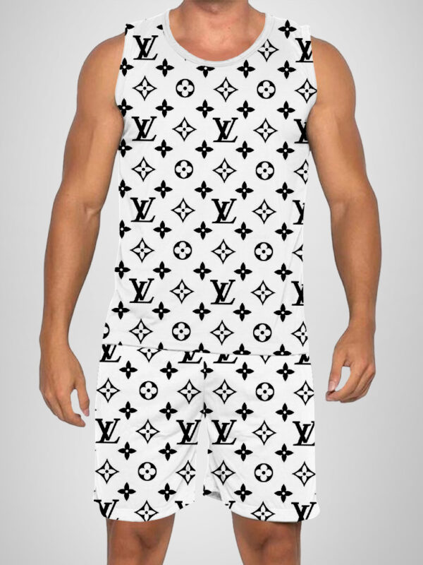 New 2025 – L Luxury Brand Premium Tanktop & Shorts Outfit For Men -Max012601