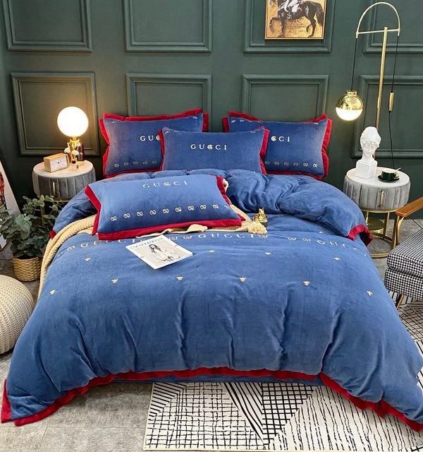 G  Premium Fashion Limited Luxury Brand Bedding Set Home Decor – Min00381