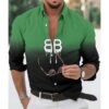 Men’s Long Sleeves Button Down Shirts -TDA002068