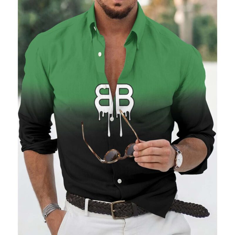 Men’s Long Sleeves Button Down Shirts -TDA002068