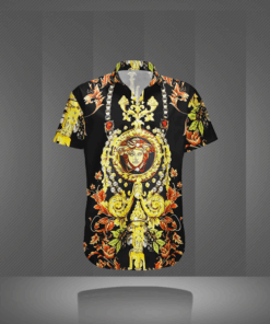 VERSACE BUTTON SHIRT Luxury – B9G-GCY-Max4702