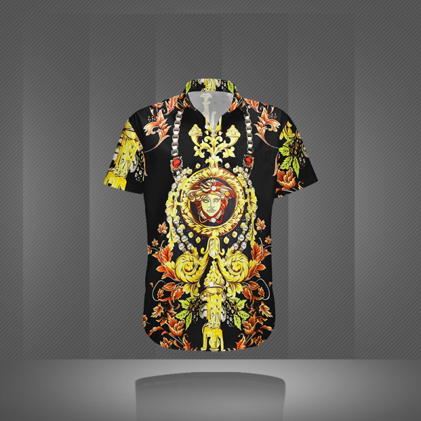 VERSACE BUTTON SHIRT Luxury – B9G-GCY-Max4702
