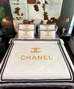 Chanel Premium Fashion Limited Luxury Brand Bedding Set Home Decor -Min00446