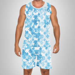 New 2025 – L Luxury Brand Premium Tanktop & Shorts Outfit For Men -Max012590