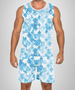 New 2025 – L Luxury Brand Premium Tanktop & Shorts Outfit For Men -Max012590