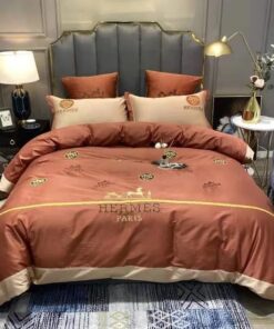 Hermes Limited Luxury Brand Bedding Set Home Decor – Max010122