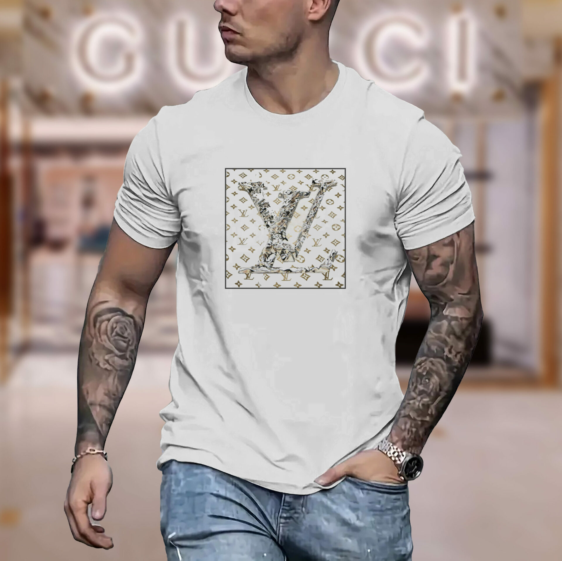 2025 – L  Luxury Brand Premium T-Shirt Outfit For Men -Max011586
