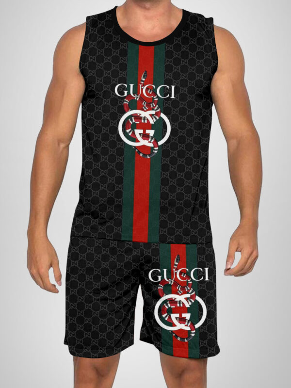 New 2025 -G Luxury Brand Premium Tanktop & Shorts Outfit For Men -Max012644