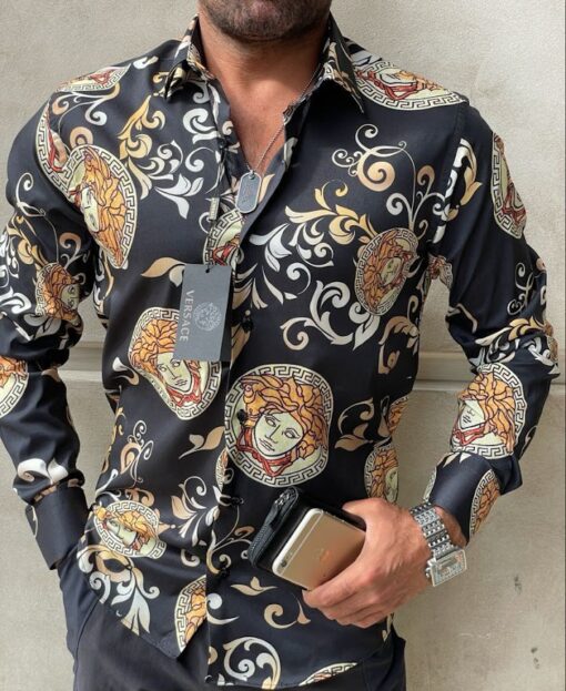 V -Luxury Long Sleeve Shirt CCY Max-Max07225