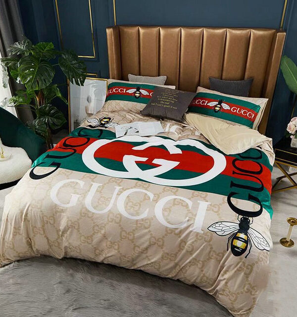 G  Premium Fashion Limited Luxury Brand Bedding Set Home Decor – Min00387