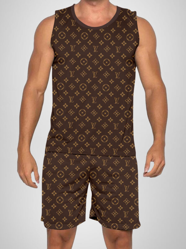 New 2025 – L Luxury Brand Premium Tanktop & Shorts Outfit For Men -Max012600