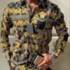 V -Luxury Long Sleeve Shirt CCY Max-Max07237
