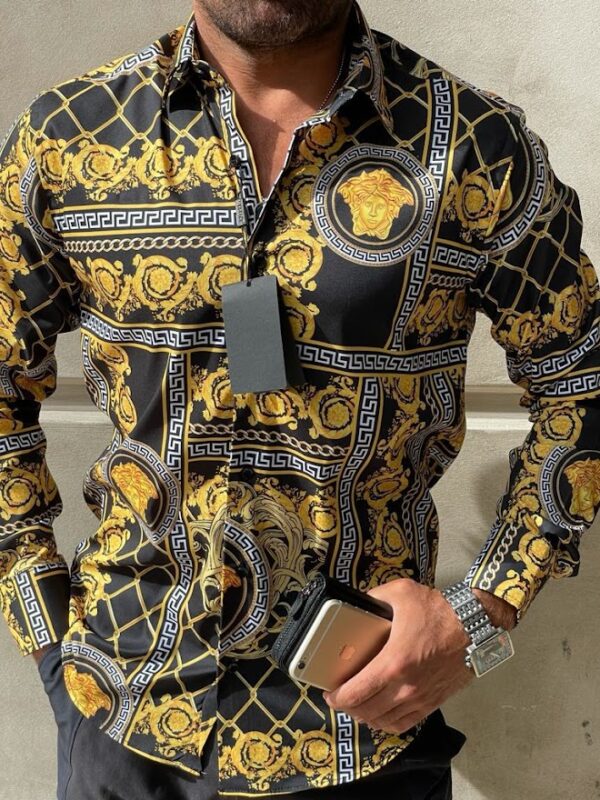 V -Luxury Long Sleeve Shirt CCY Max-Max07237